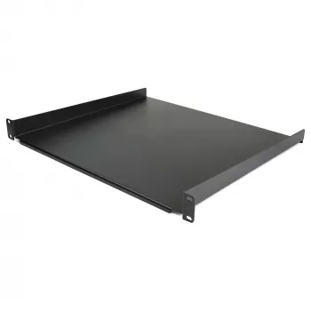 StarTech.com 1U serverių stovo lentyna - universali stovo montavimo konsolinė lentyna 19 colių tinklo įrangos stovui ir spintai - patikimas plienas - keliamoji galia 44lb/20kg - 16 colių gylio dėklas, juoda