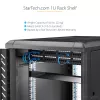 StarTech.com 1U serverių stovo lentyna - universali stovo montavimo konsolinė lentyna 19 colių tinklo įrangos stovui ir spintai - patikimas plienas - keliamoji galia 44lb/20kg - 16 colių gylio dėklas, juoda