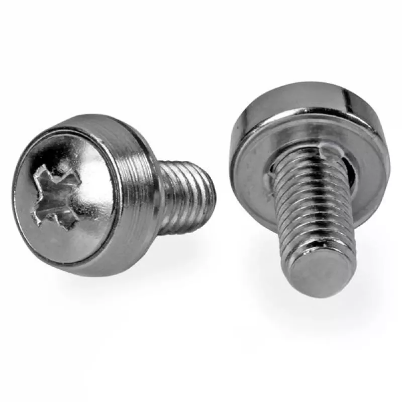 StarTech.com 12-24 serverio stovo varžtai – 50 vnt. pakuotė – nikeliuotas
