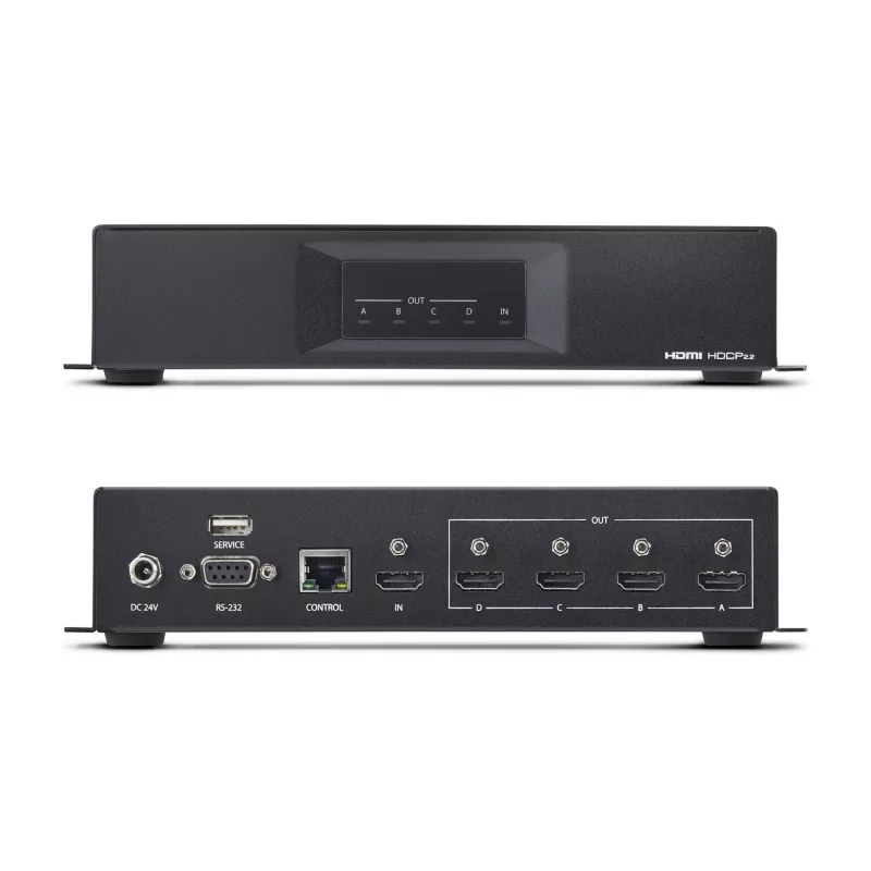 StarTech.com 2x2 HDMI vaizdo sienos valdiklis – 4K 60Hz HDMI 2.0 vaizdo įvestis į 4x 1080p išvestis – vaizdo sienos procesorius kelių ekranų rodymui – vaizdo sienos skirstytuvas – RS232/Ethernet valdymas