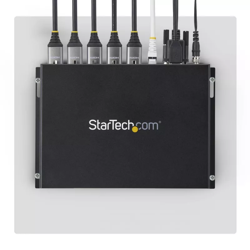 StarTech.com 2x2 HDMI vaizdo sienos valdiklis – 4K 60Hz HDMI 2.0 vaizdo įvestis į 4x 1080p išvestis – vaizdo sienos procesorius kelių ekranų rodymui – vaizdo sienos skirstytuvas – RS232/Ethernet valdymas