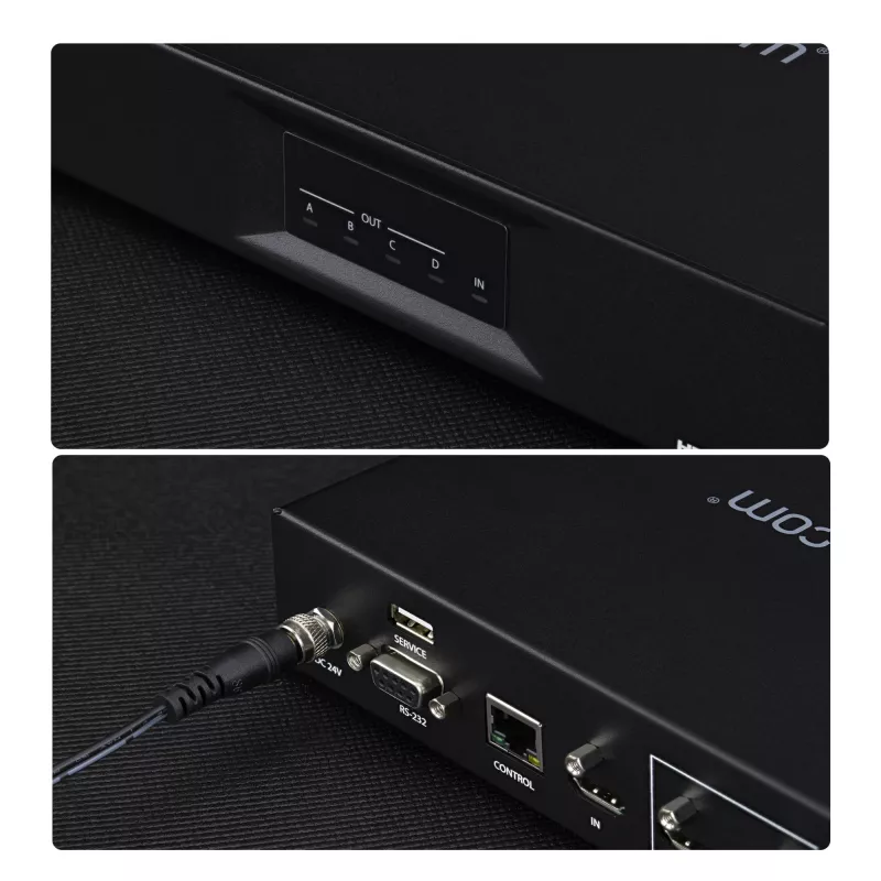 StarTech.com 2x2 HDMI vaizdo sienos valdiklis – 4K 60Hz HDMI 2.0 vaizdo įvestis į 4x 1080p išvestis – vaizdo sienos procesorius kelių ekranų rodymui – vaizdo sienos skirstytuvas – RS232/Ethernet valdymas