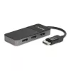 StarTech.com 3 prievadų kelių monitorių adapteris - DisplayPort 1.4 į 3x 4K DisplayPort vaizdo skirstytuvas - dviguba arba triguba 4K - nešiojamųjų / stacionarių kompiuterių DisplayPort MST šakotuvas keliems monitoriams - tik Windows kompiuteriams