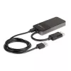 StarTech.com 3 prievadų kelių monitorių adapteris - DisplayPort 1.4 į 3x 4K DisplayPort vaizdo skirstytuvas - dviguba arba triguba 4K - nešiojamųjų / stacionarių kompiuterių DisplayPort MST šakotuvas keliems monitoriams - tik Windows kompiuteriams