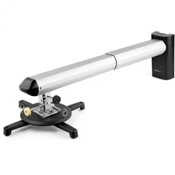 StarTech.com Universalus projektoriaus sieninis laikiklis – projektoriaus laikiklis, tinkamas trumpojo ir itin trumpojo nuotolio projektoriams, iki 33 svarų (15 kg) – pakreipimas/pasukimas/sukiojimas – reguliuojamas 16,5–27,7 colio atstumas nuo sienos – TAA