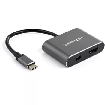 StarTech.com USB C daugiafunkcis vaizdo adapteris - 4K 60Hz USB-C į HDMI 2.0 arba Mini DisplayPort 1.2 monitoriaus adapteris - USB Type-C 2-in-1 ekrano keitiklis HDMI/MDP HBR2 HDR - suderinamas su TB3