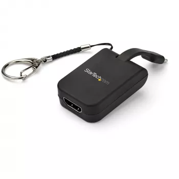StarTech.com Compact USB C to HDMI Adapter - 4K 30Hz USB Type-C to HDMI Video Display Converter su Keychain Ring - USB-C DP Alt Mode to HDMI Monitor Dongle - Thunderbolt 3 Suderinama
