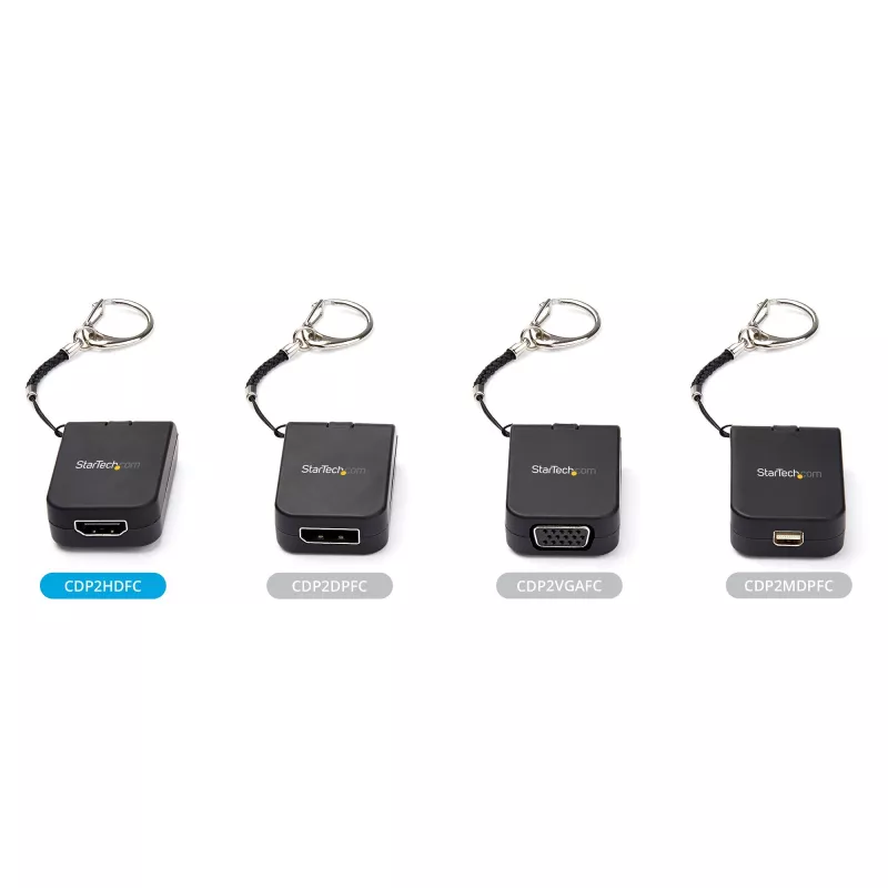 StarTech.com Compact USB C to HDMI Adapter - 4K 30Hz USB Type-C to HDMI Video Display Converter su Keychain Ring - USB-C DP Alt Mode to HDMI Monitor Dongle - Thunderbolt 3 Suderinama