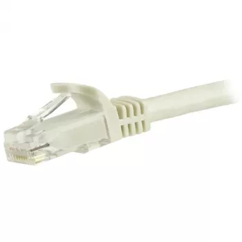 StarTech.com 1,5 m CAT6 eterneto laidas – baltas CAT 6 Gigabit Ethernet laidas – 250 MHz 100 W PoE RJ45 UTP tinklo / komutacinis kabelis be užkabinimų su įtempimo sumažinimu, individualiai išbandytas
