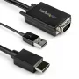 StarTech.com 2 m VGA–HDMI keitiklio kabelis su USB garso palaikymu ir maitinimu – analoginis į skaitmeninį vaizdo adapterio kabelis VGA kompiuteriui prijungti prie HDMI ekrano – 1080p kištukas–kištukas monitoriaus kabelis