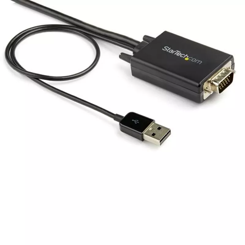 StarTech.com 2 m VGA–HDMI keitiklio kabelis su USB garso palaikymu ir maitinimu – analoginis į skaitmeninį vaizdo adapterio kabelis VGA kompiuteriui prijungti prie HDMI ekrano – 1080p kištukas–kištukas monitoriaus kabelis