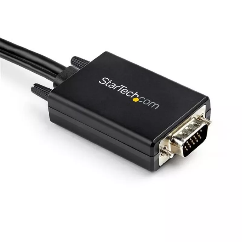 StarTech.com 2 m VGA–HDMI keitiklio kabelis su USB garso palaikymu ir maitinimu – analoginis į skaitmeninį vaizdo adapterio kabelis VGA kompiuteriui prijungti prie HDMI ekrano – 1080p kištukas–kištukas monitoriaus kabelis