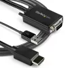 StarTech.com 2 m VGA–HDMI keitiklio kabelis su USB garso palaikymu ir maitinimu – analoginis į skaitmeninį vaizdo adapterio kabelis VGA kompiuteriui prijungti prie HDMI ekrano – 1080p kištukas–kištukas monitoriaus kabelis