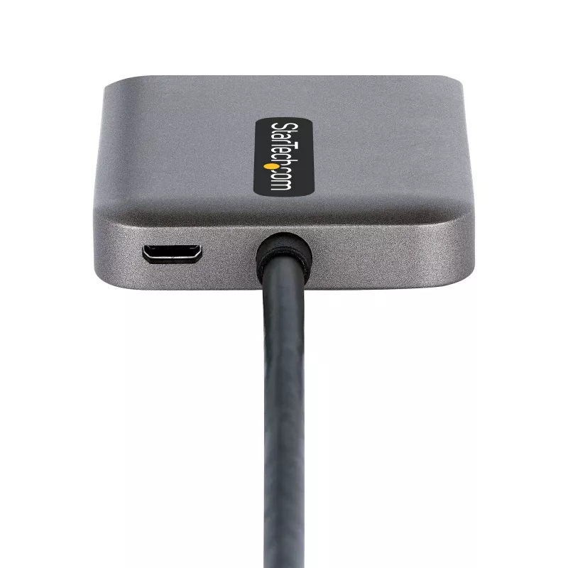 „StarTech.com“ DP į dvigubą HDMI MST HUB – dvigubas HDMI 4K 60Hz – „DisplayPort“ kelių monitorių adapteris su 1 pėdos / 30 cm kabeliu – DP 1.4 kelių srautų perdavimo koncentratorius, DSC | HBR3 – DP į HDMI skirstytuvas
