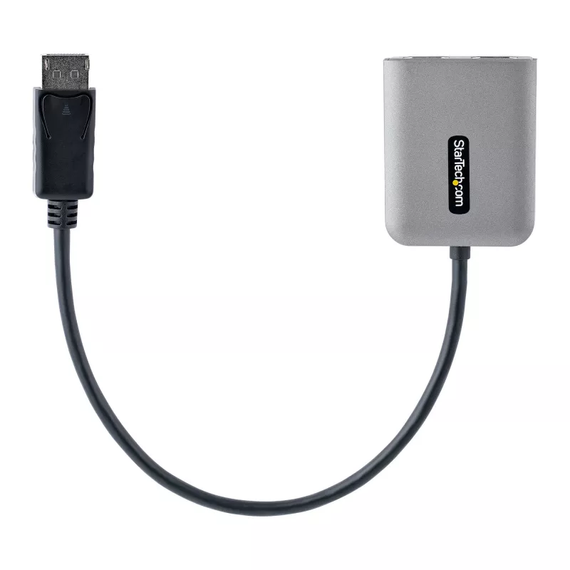 „StarTech.com“ DP į dvigubą HDMI MST HUB – dvigubas HDMI 4K 60Hz – „DisplayPort“ kelių monitorių adapteris su 1 pėdos / 30 cm kabeliu – DP 1.4 kelių srautų perdavimo koncentratorius, DSC | HBR3 – DP į HDMI skirstytuvas