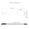 „StarTech.com“ DP į dvigubą HDMI MST HUB – dvigubas HDMI 4K 60Hz – „DisplayPort“ kelių monitorių adapteris su 1 pėdos / 30 cm kabeliu – DP 1.4 kelių srautų perdavimo koncentratorius, DSC | HBR3 – DP į HDMI skirstytuvas