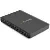 StarTech.com 4 vietų Thunderbolt 3 NVMe korpusas, skirtas M.2 NVMe SSD diskams, 1x DisplayPort vaizdo / 2x TB3 išvesties prievadai, 40 Gbps, 72 W maitinimo blokas, išorinis kietojo disko korpusas