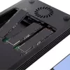 StarTech.com 4 vietų Thunderbolt 3 NVMe korpusas, skirtas M.2 NVMe SSD diskams, 1x DisplayPort vaizdo / 2x TB3 išvesties prievadai, 40 Gbps, 72 W maitinimo blokas, išorinis kietojo disko korpusas