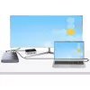 StarTech.com 4 vietų Thunderbolt 3 NVMe korpusas, skirtas M.2 NVMe SSD diskams, 1x DisplayPort vaizdo / 2x TB3 išvesties prievadai, 40 Gbps, 72 W maitinimo blokas, išorinis kietojo disko korpusas