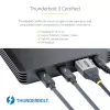 StarTech.com 4 vietų Thunderbolt 3 NVMe korpusas, skirtas M.2 NVMe SSD diskams, 1x DisplayPort vaizdo / 2x TB3 išvesties prievadai, 40 Gbps, 72 W maitinimo blokas, išorinis kietojo disko korpusas