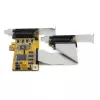 StarTech.com 8 prievadų PCI Express RS232 nuosekliojo prievado adapterio kortelė, PCIe RS232 nuosekliojo prievado kortelė, 16C1050 UART, žemo profilio nuosekliojo prievado DB9 valdiklio / išplėtimo kortelė, 15 kV ESD apsauga, tik Windows – TAA