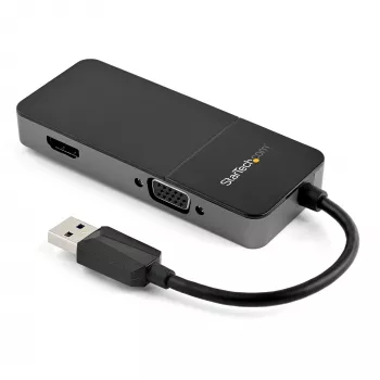 “StarTech.com” USB 3.0 į HDMI ir VGA adapteris - 4K/1080p USB Type-A dviejų monitorių daugiafunkcis adapteris-konverteris - išorinė vaizdo plokštė keliems ekranams - kelių ekranų USB adapteris