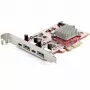 StarTech.com 4 prievadų USB PCIe kortelė - 10 Gbps USB PCI Express išplėtimo kortelė su 2 valdikliais - 2x USB-C ir 2x USB-A prievadai (USB 3.2/3.1 Gen 2) - USB/USB-C PCI-e kortelė - pilno profilio
