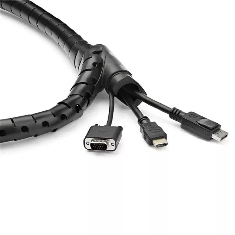 StarTech.com 2.5 m (8.2 pėd.) kabelių valdymo įvorė – spiralinė – 25 mm (1 col.) skersmuo
