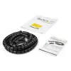 StarTech.com 2.5 m (8.2 pėd.) kabelių valdymo įvorė – spiralinė – 25 mm (1 col.) skersmuo