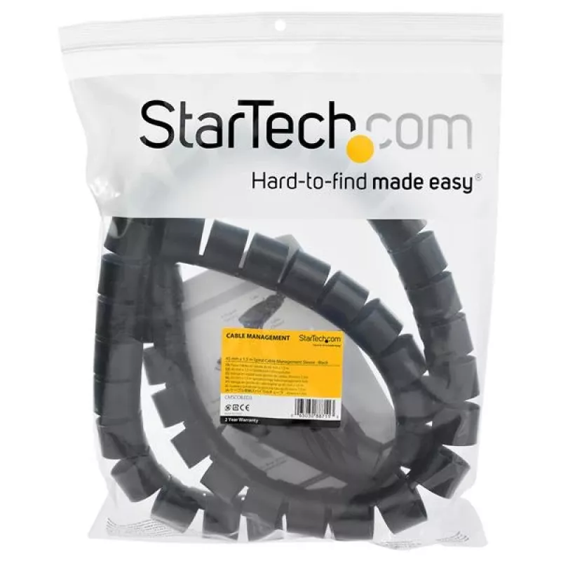 StarTech.com 1,5 m kabelių tvarkymo apvalkalas – spiralinis – 45 mm skersmens