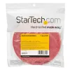 StarTech.com 25 pėdų lipnios juostelės ritinėlis – pagal ilgį kerpami daugkartiniai kabelių raiščiai – pramoninė vielos tvirtinimo juosta / reguliuojamos medžiaginės apvijos raudonos / daugkartiniai savaime limpančios kabelių tvarkymo juostos