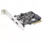 StarTech.com 2 prievadų USB PCIe kortelė su 10 Gbps/prievadui – USB 3.1/3.2 Gen 2 Type-A PCI Express 3.0 x2 valdiklio išplėtimo kortelė – Pridedama adapterio kortelė – Viso / žemo profilio – Windows ir Linux