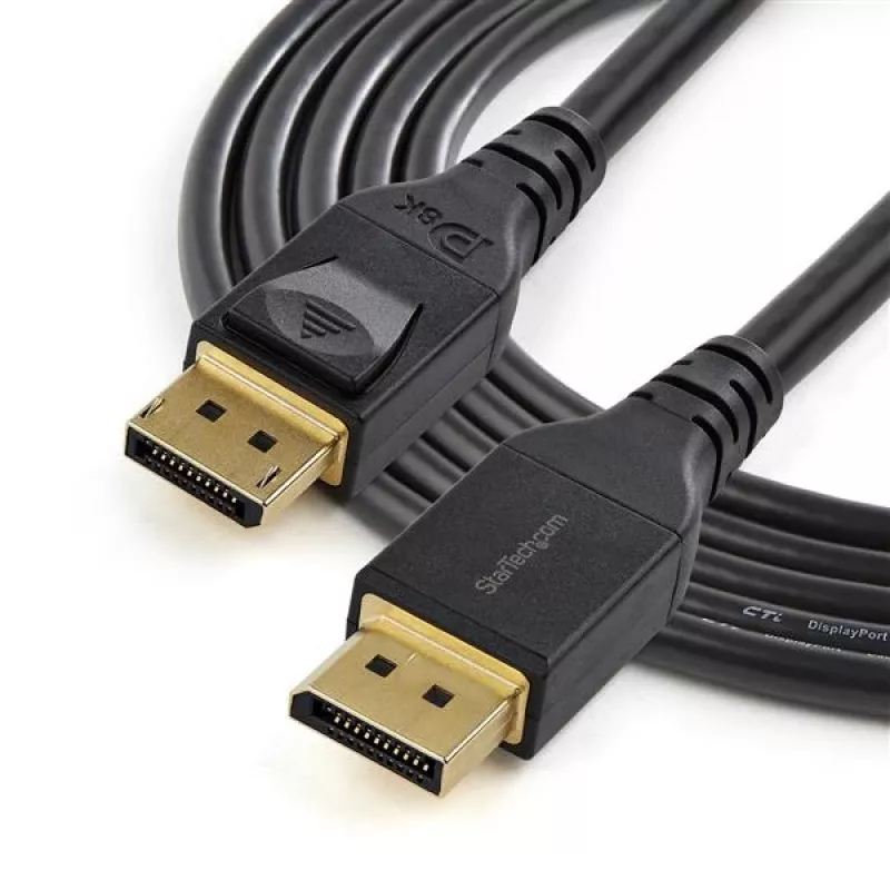 StarTech.com 13ft (4m) VESA sertifikuotas DisplayPort 1.4 laidas, 8K 60Hz HBR3 HDR, UHD DisplayPort į DisplayPort monitoriaus laidas, Ultra HD 4K 120Hz DP 1.4 vaizdo laidas M/M DP jungtis