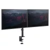 StarTech.com Stalo montavimo dviguba monitorių svirtis – stalo spaustukas, suderinama su VESA monitoriaus laikikliu, skirta iki 32 colių ekranams – ergonomiška sudedamoji monitorių svirtis – reguliuojamas aukštis / pakreipimas / pasukimas / rotacija