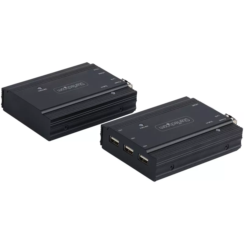 StarTech.com 4K HDMI KVM ilgintuvas per šviesolaidį - HDMI vaizdo ir USB nuotolinis KVM komutatorius / konsolės ilgintuvas - iki 984 pėdų / 300 m (daugiamodis) - 2x 10G MMF SFP+ moduliai - KVM ilginimo rinkinys (TX/RX)