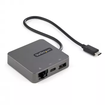 StarTech.com USB-C daugiafunkcis adapteris - USB 3.1 Gen 2 Type-C mini dokas - USB-C į 4K HDMI arba 1080p VGA vaizdas - 10 Gbps USB-A USB-C, GbE - nešiojamas kelioninis nešiojamojo kompiuterio dokas - veikia su Thunderbolt 3