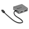 StarTech.com USB-C daugiafunkcis adapteris - USB 3.1 Gen 2 Type-C mini dokas - USB-C į 4K HDMI arba 1080p VGA vaizdas - 10 Gbps USB-A USB-C, GbE - nešiojamas kelioninis nešiojamojo kompiuterio dokas - veikia su Thunderbolt 3