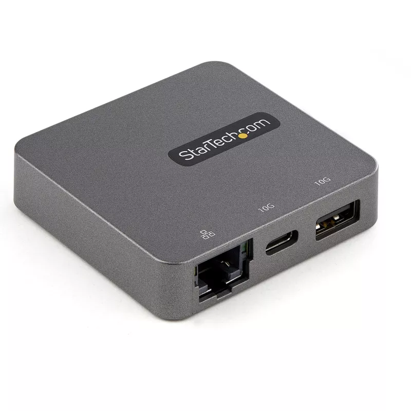 StarTech.com USB-C daugiafunkcis adapteris - USB 3.1 Gen 2 Type-C mini dokas - USB-C į 4K HDMI arba 1080p VGA vaizdas - 10 Gbps USB-A USB-C, GbE - nešiojamas kelioninis nešiojamojo kompiuterio dokas - veikia su Thunderbolt 3