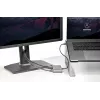 StarTech.com dviejų monitorių Thunderbolt mini dokas, 4K 60Hz HDMI, tvarkyklių nereikalaujantis šakotuvas, skirtas Windows ir Mac, Gigabit Ethernet, 1 x USB 5Gbps ir 1x USB 2.0, 11 colių (28 cm) laidas