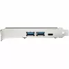 StarTech.com 5 prievadų USB PCIe kortelė – 10 Gbps USB 3.1 Gen 2 PCIe kortelė su 1x USB-C ir 2x USB-A – 1x 2 prievadų IDC (vidinis 5 Gbps USB antraštės išplėtimas) – USB C PCI Express valdiklio kortelė