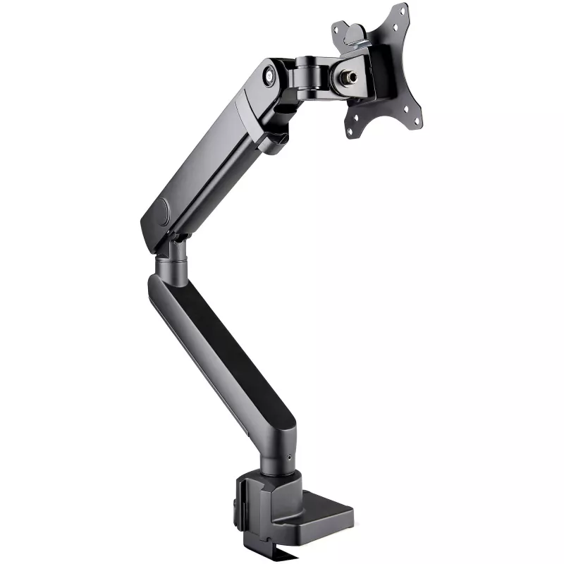 „StarTech.com“ stalo montavimo monitoriaus laikiklis su 2x USB 3.0 prievadais, plonas, pilno judesio, vienam monitoriui, iki 34 col. (17,6 svaro / 8 kg) VESA ekranui, spaustuvas / įvorės montavimas, mechaninė spyruoklė