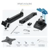 „StarTech.com“ stalo montavimo monitoriaus laikiklis su 2x USB 3.0 prievadais, plonas, pilno judesio, vienam monitoriui, iki 34 col. (17,6 svaro / 8 kg) VESA ekranui, spaustuvas / įvorės montavimas, mechaninė spyruoklė