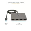 StarTech.com USB 3.0 į Quad HDMI adapteris, USB į 4x HDMI monitoriaus keitiklis, skirtas Windows (nepalaiko macOS/ChromeOS/Linux) – TAA