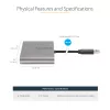 StarTech.com USB 3.0 į Quad HDMI adapteris, USB į 4x HDMI monitoriaus keitiklis, skirtas Windows (nepalaiko macOS/ChromeOS/Linux) – TAA