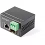 StarTech.com PoE+ pramoninis optinės terpės keitiklis 30W - SFP į RJ45 - vienmodis/daugiamodis optinis į varinį Gigabit Ethernet - mini/kompaktiškas dydis - IP-30/ -40 iki +75C