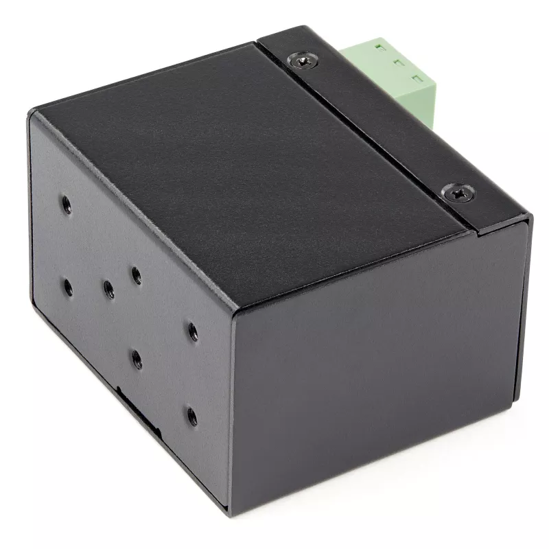 StarTech.com pramoninis optinis į eternetą medijos keitiklis - 100Mbps SFP į RJ45/Cat6 - vienmodis/daugiamodis optinis į varinį tinklą - 12-56V DC - IP-30/ -40 iki +75C