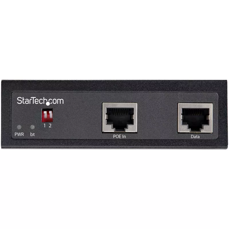 StarTech.com Industrial Gigabit PoE Splitter - 90W High Speed Power over Ethernet PoE+++ Splitter - 12-48V DC Splitter 802.3bt - LAN/RJ45 Ultra PoE to DC Adapter - -40C to +75C