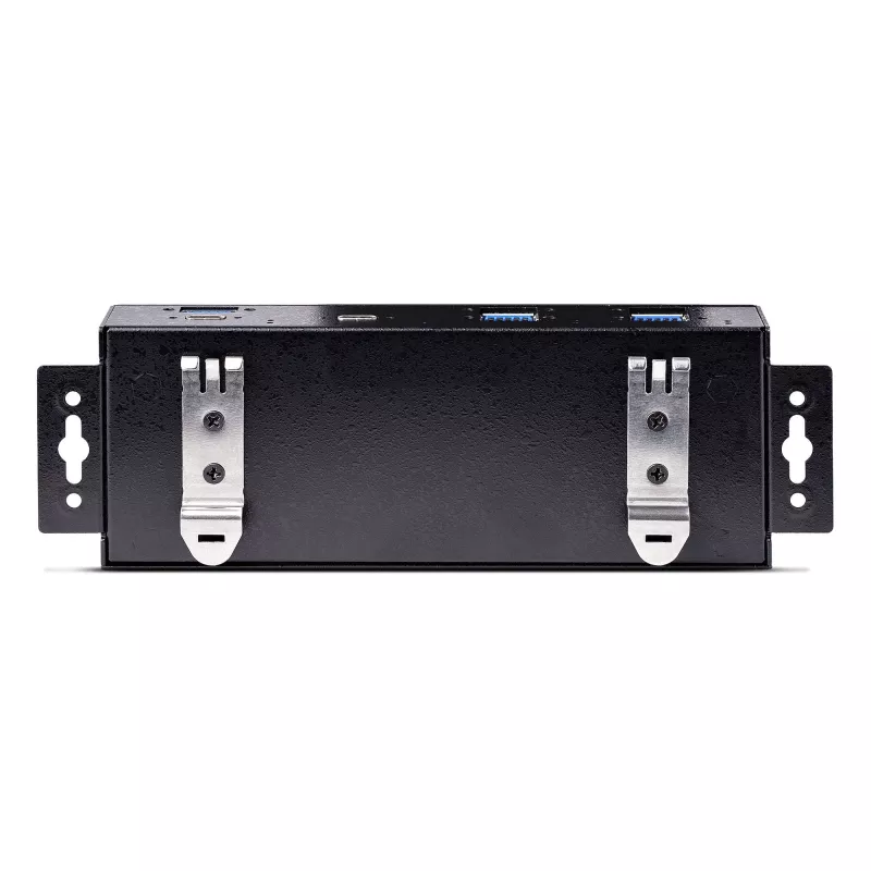 StarTech.com 7 prievadų pramoninis USB 10 Gbps šakotuvas su maitinimo adapteriu, metalinis, montuojamas, 5x USB-A ir 2x USB-C išvedimo prievadai, ESD apsauga, maitinamas USB šakotuvas, TAA
