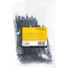 StarTech.com 15 cm daugkartiniai kabelių raiščiai - 7 mm pločio, 35 mm ryšulio skersmuo, 22 kg tempimo stipris, atsegami nailoniniai raiščiai, vidaus/lauko, 94V-2/UL sertifikuoti, 100 vnt. - Juodi