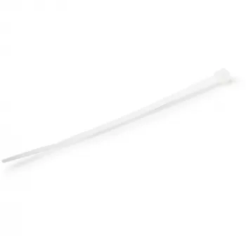 StarTech.com 4 colių (10 cm) kabelių raiščiai - 1/16 colio (2 mm) pločio, 7/8 colio (22 mm) ryšulio skersmuo, 18 svarų (8 kg) tempiamasis stipris, nailoniniai savaime užsifiksuojantys užtraukiami raiščiai lenktu galu - 94V-2/UL sąraše, 1000 vnt. pakuotė - Balti